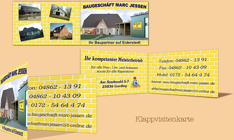 Visitenkarte Baugeschft Marc Jessen